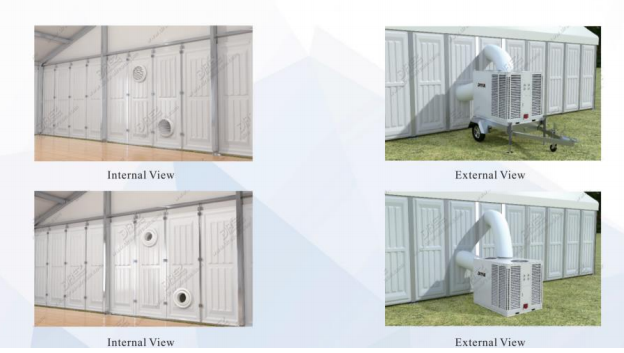 Industriële Nieuwe Verpakte Volledige het Metaalstructuur van de TentAirconditioner voor het Openluchtgebeurtenis Koelen