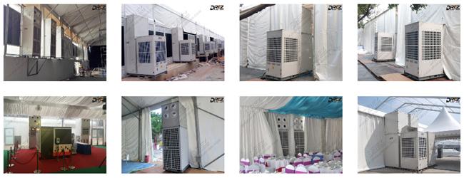 Draagbare Tijdelijke de Airconditioningseenheden van 10HP, Kleine Tent Verpakte Airconditioner