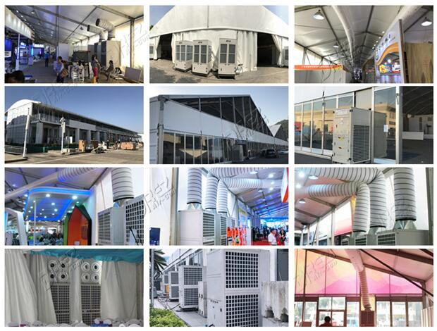 25KW verticale Commerciële TentAirconditioner, 30HP-Afstandsbediening Tijdelijke AC Eenheid