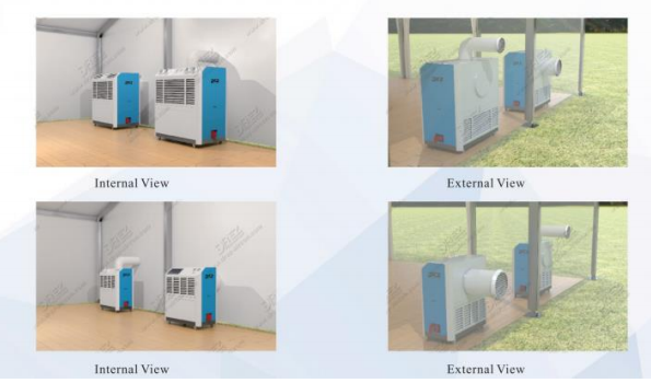 Airconditioner van de Mobile 5HPr22 de Klassieke Verpakte Tent Draagbaar voor & Gebeurtenis die koelen verwarmen