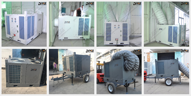 De draagbare Airconditioner van de 8 Tonaanhangwagen, Het Koelsysteem van de de Koepeltent Met alle accomodatie van 10HP