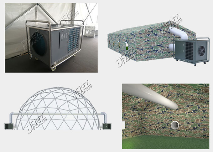 10HP Airconditioner die van de 9 Ton de Horizontale Draagbare Tent En het Verwarmen Gebruik koelen